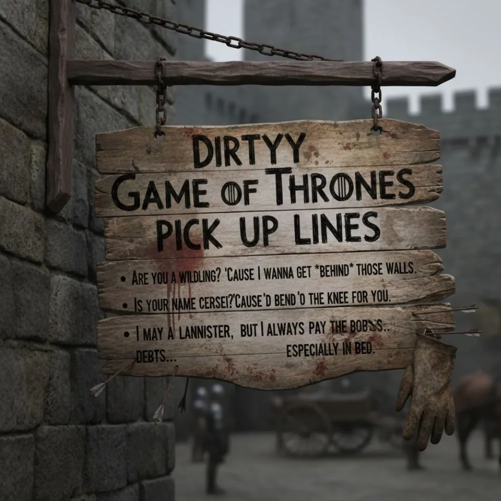 Dirty Game of Thrones Pick Up Lines