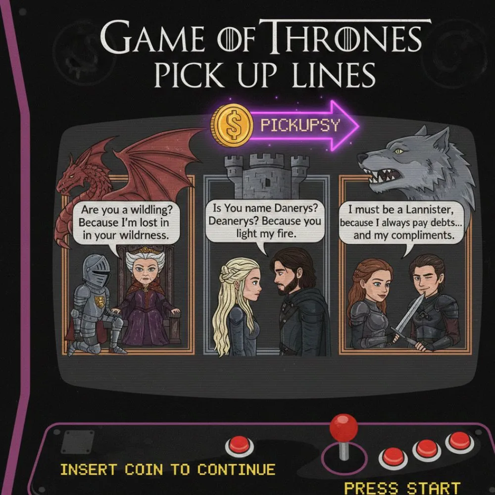 Game of Thrones Pick Up Lines Reddit