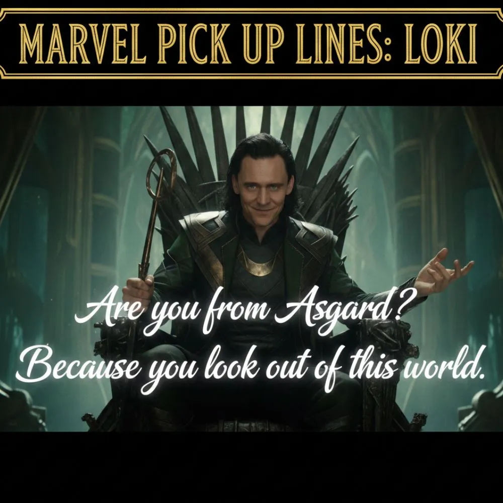 Marvel Pick Up Lines Loki