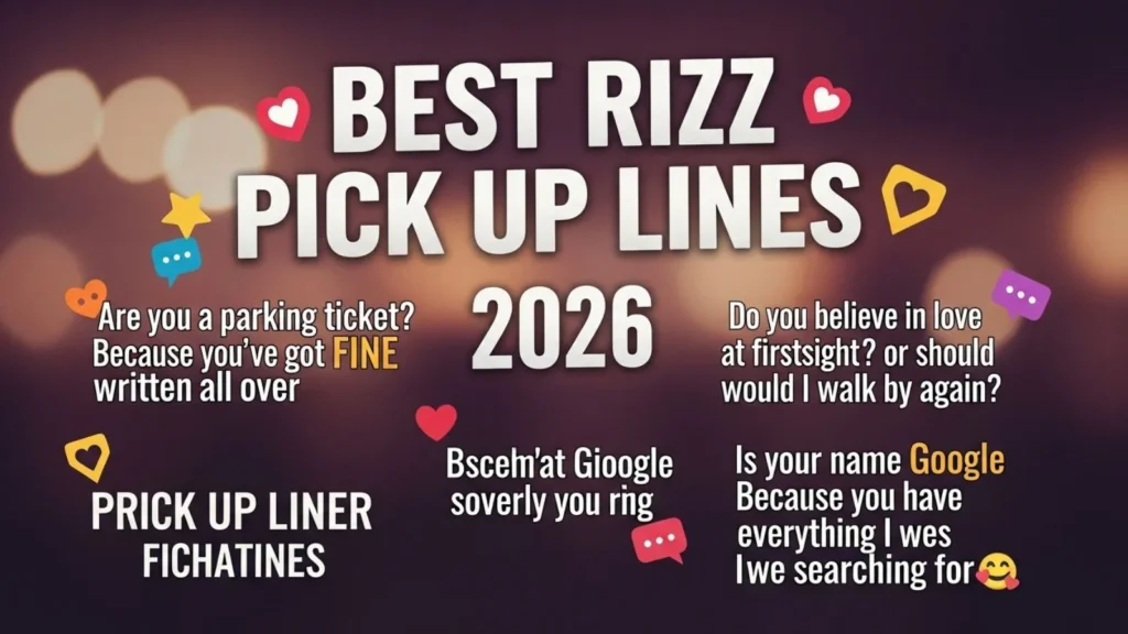 Best Rizz Pick Up Lines 2026
