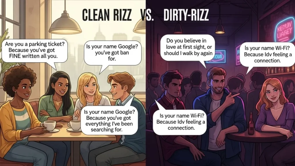 Clean vs Dirty W Rizz Pick Up Lines