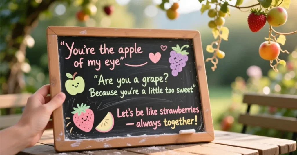 Cute Fruit Pick Up Lines