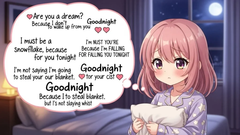 Cute Goodnight Pick Up Lines for Him