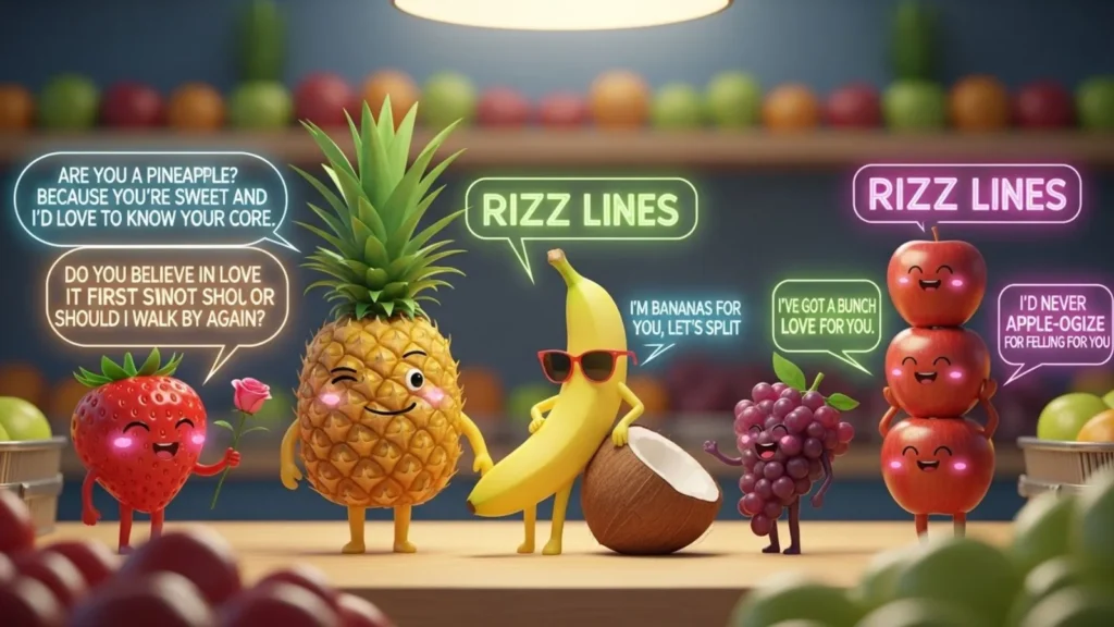 Fruit Rizz Lines