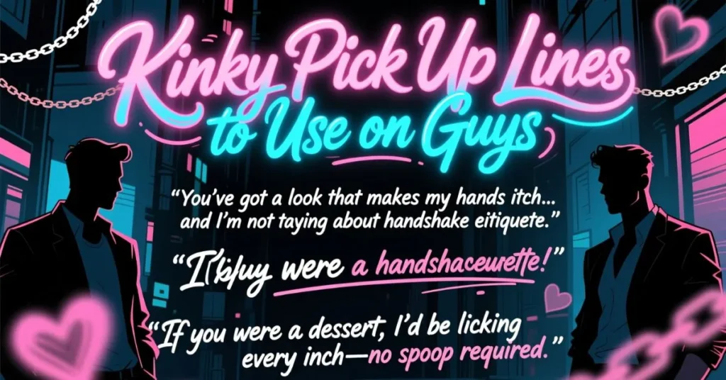 Kinky Pick Up Lines to Use on Guys