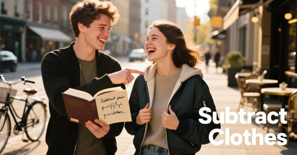 Math Pick Up Line Subtract Clothes