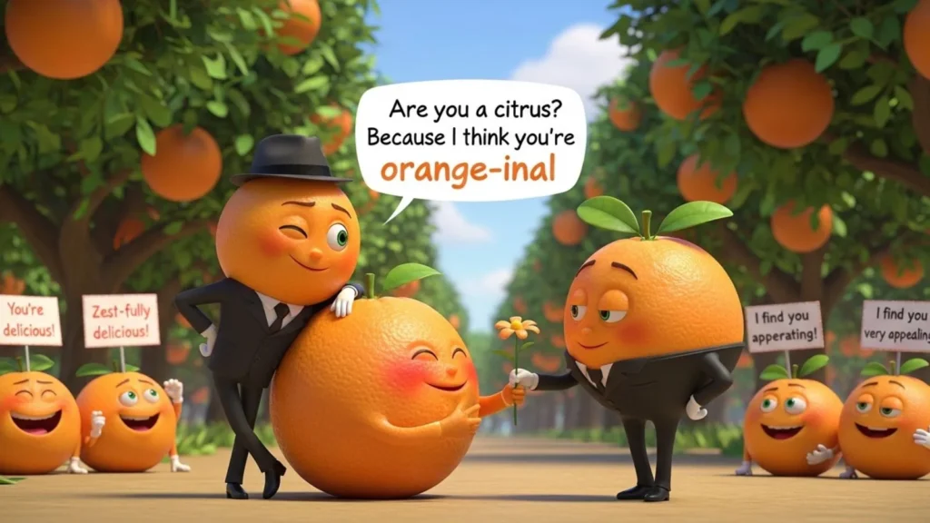 Orange Fruit Pick Up Lines