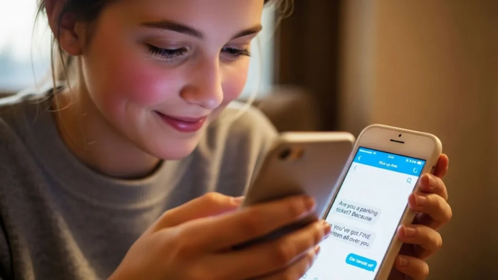 Pick Up Lines to Make a Girl Blush Over Text