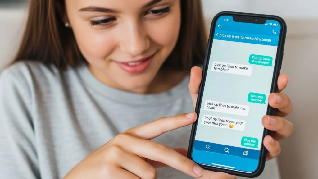 Pick Up Lines to Make Him Blush Over Text