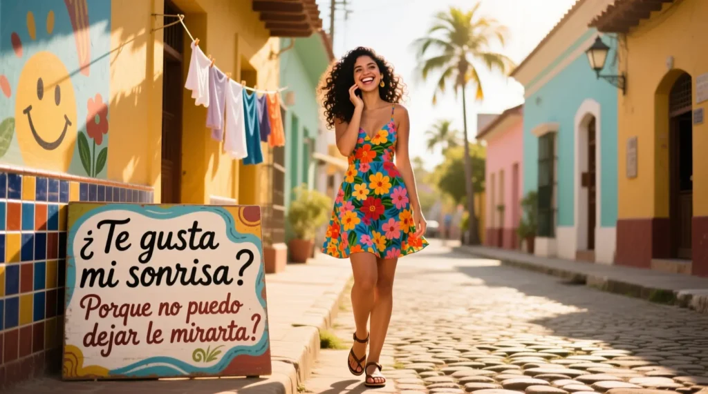 Playful Spanish Vibe Pick Up Lines for Latinas