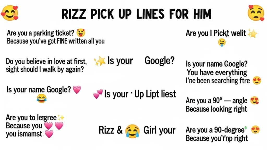 Rizz Pick Up Lines for Him