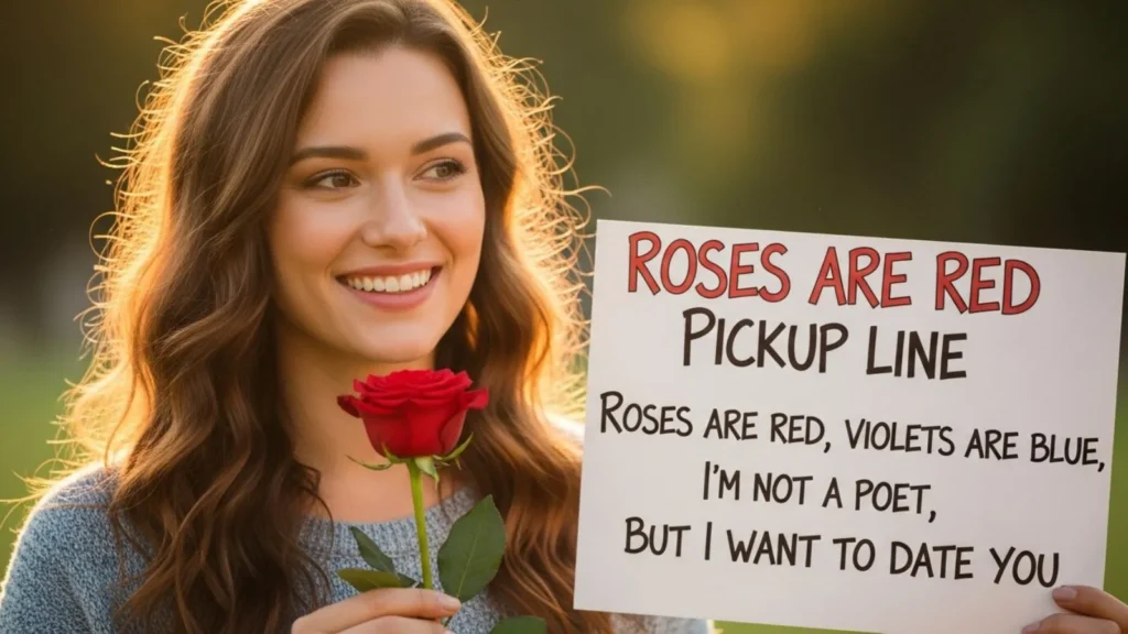 Roses Are Red Pickup Lines