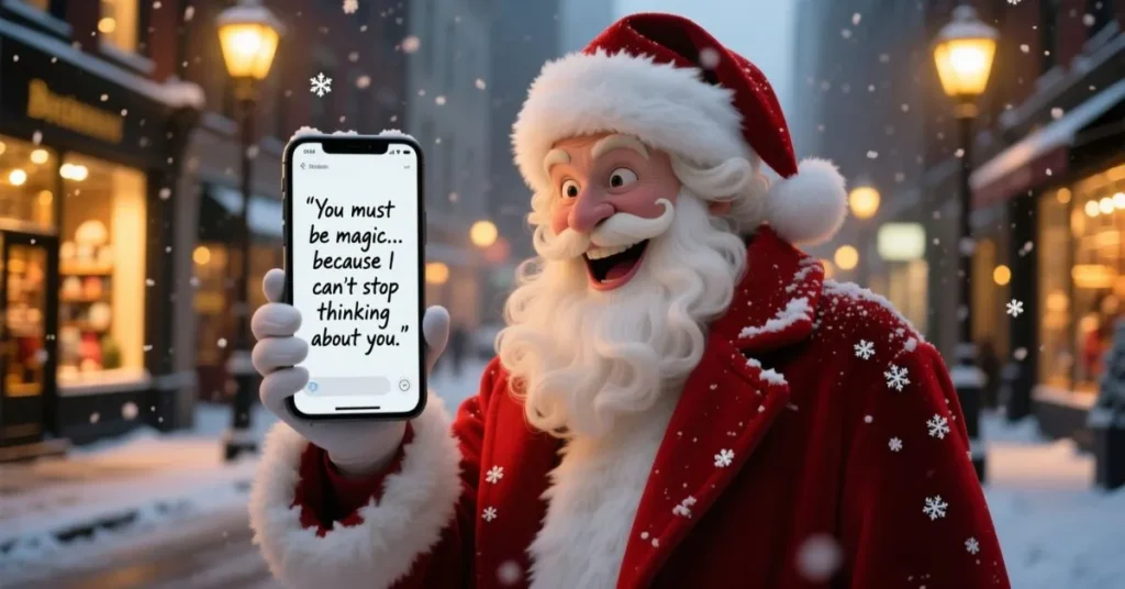 Santa Pick Up Lines for Texting
