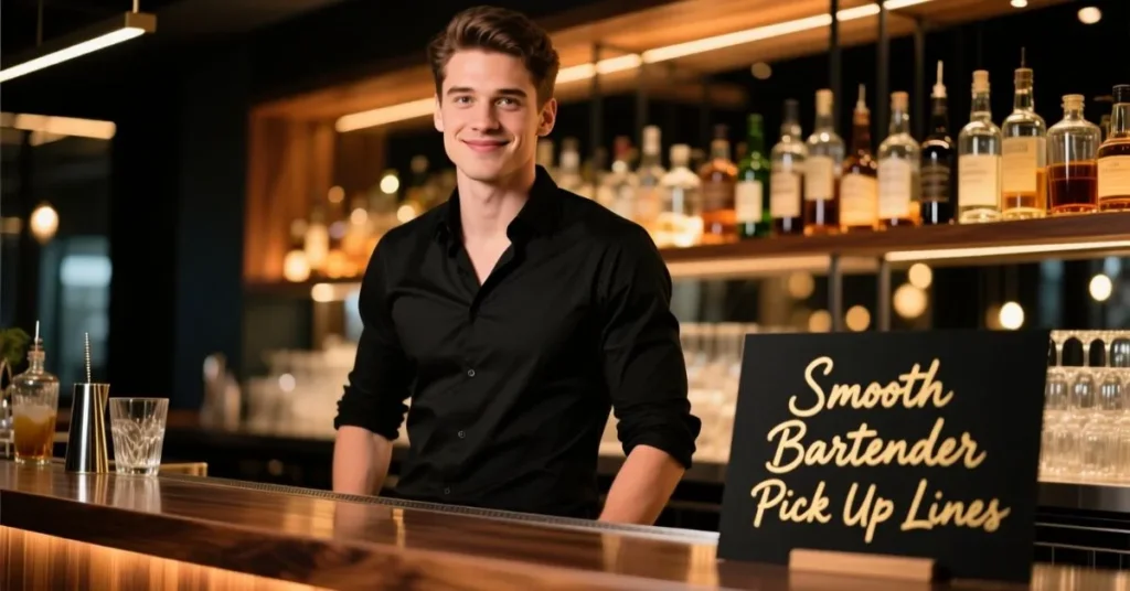 Smooth Bartender Pick Up Lines