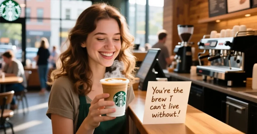 Starbucks Pick Up Lines for Instagram Captions
