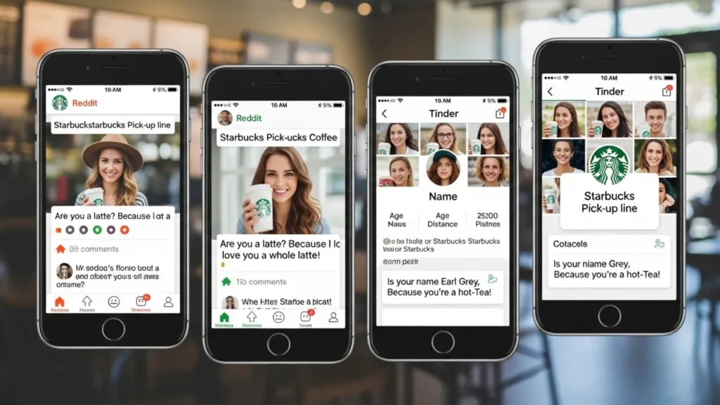 Starbucks Pick Up Lines Reddit and Tinder Style