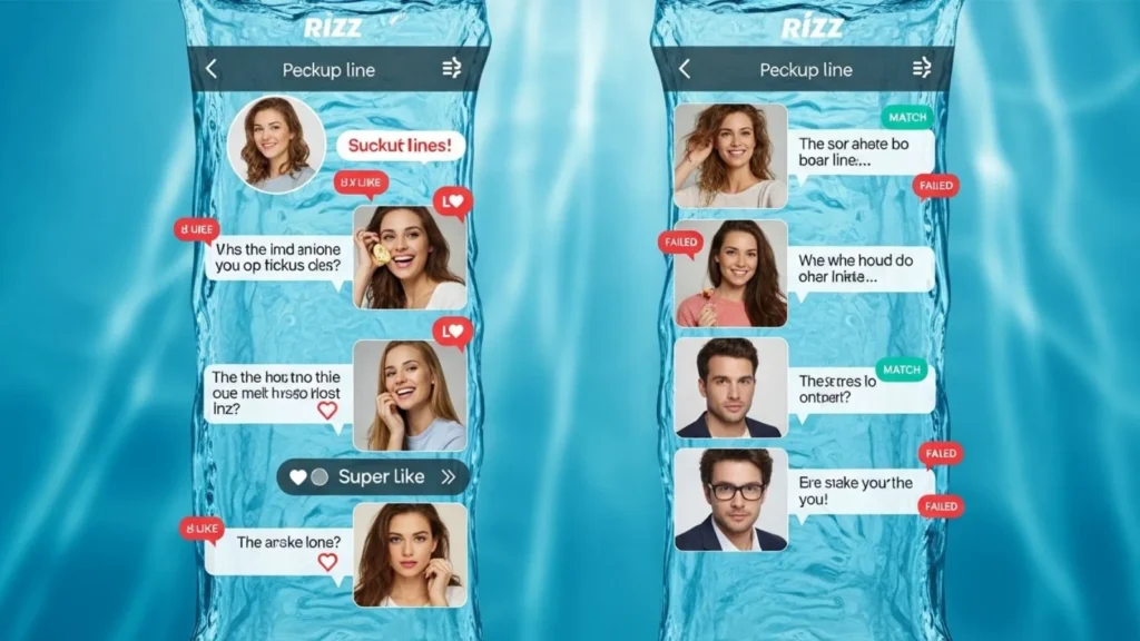 Tinder / Rizz Style Water Lines