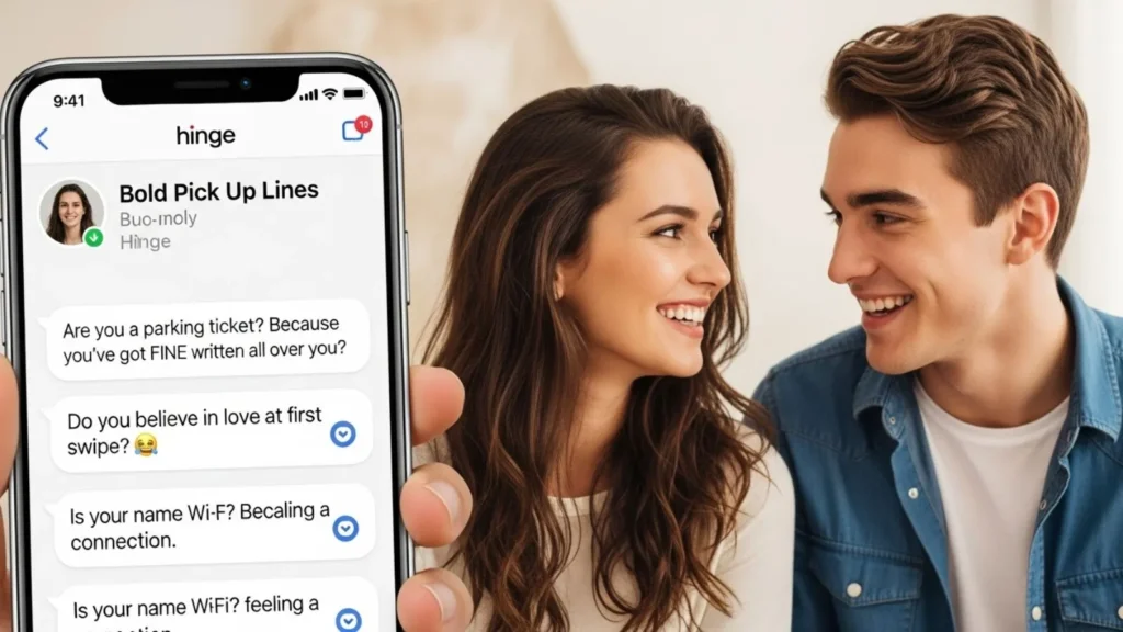 Bold Pick Up Lines for Hinge
