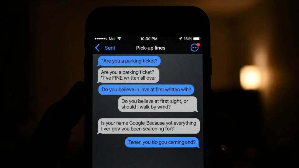 Clever Pick Up Lines Over Text