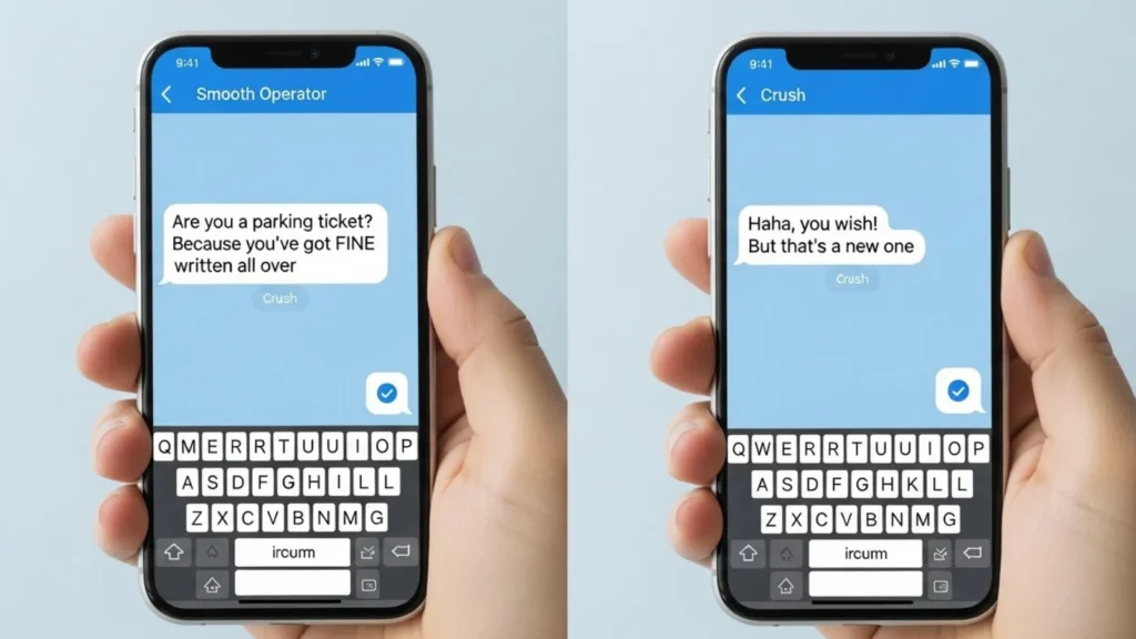 Severe Smooth Pick Up Lines Over Text
