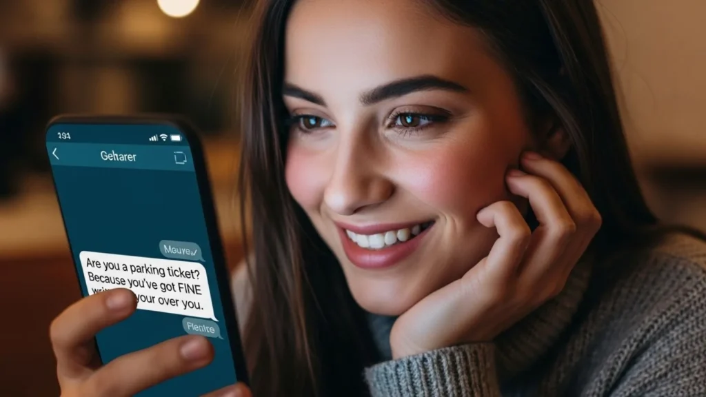 Smooth Pick Up Lines Over Text