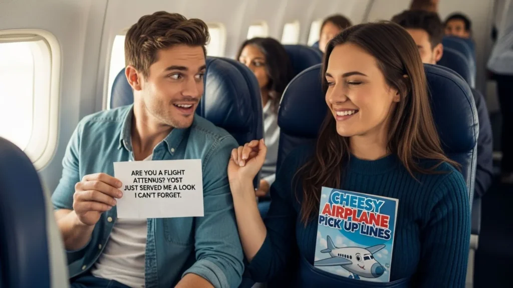 Cheesy Airplane Pick Up Lines