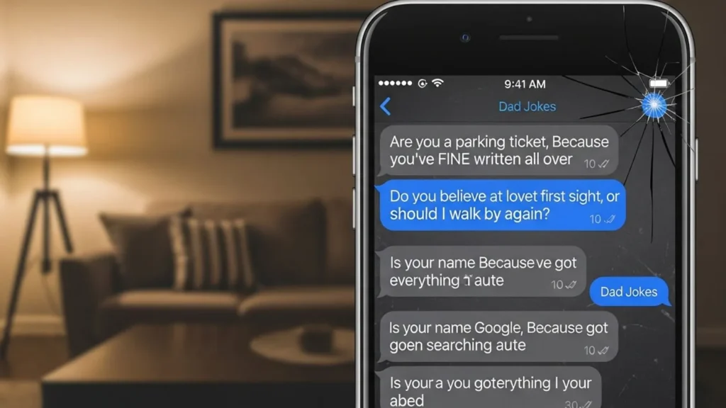 One-Liner Dad Joke Pick Up Lines for Texts