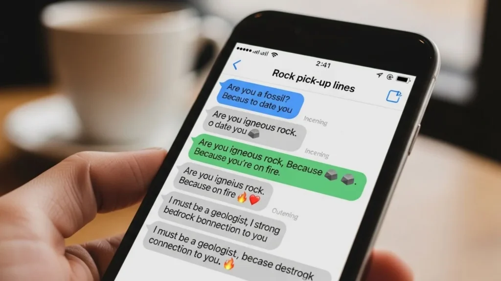 Rock Pick Up Lines for Texting