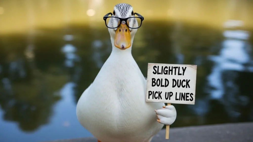Slightly Bold Duck Pick Up Lines
