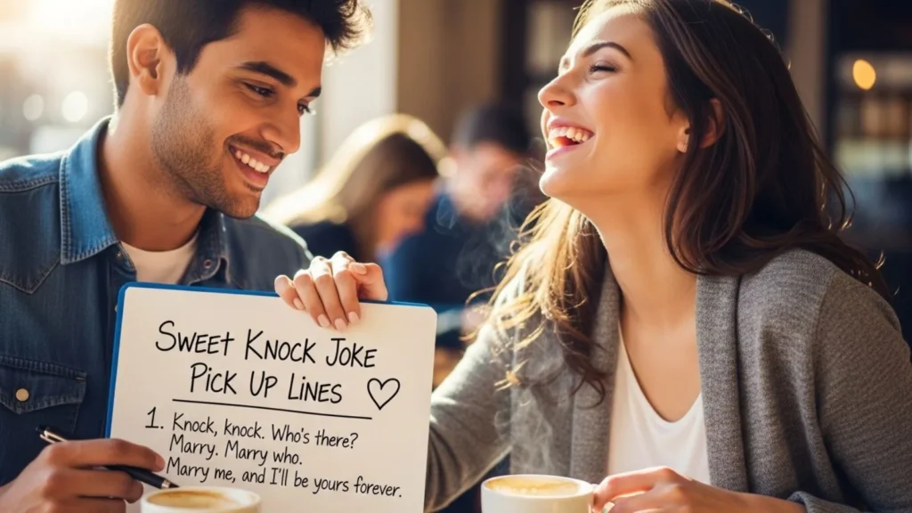 Sweet Knock Joke Pick Up Lines