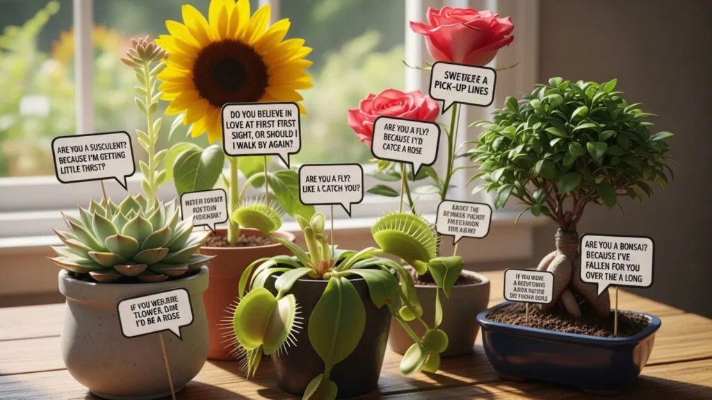 Sweet Plant Pick Up Lines