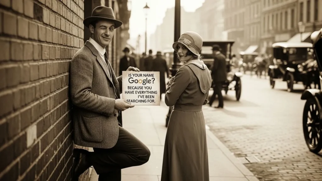 Text-Friendly Historical Pick Up Lines