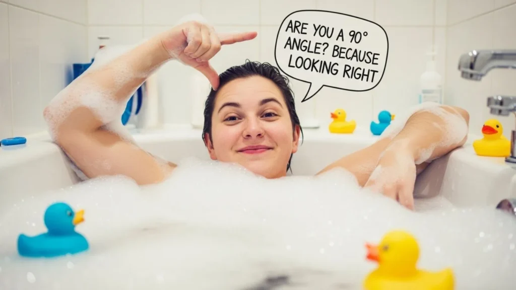 Cheeky Bathtub Pick Up Lines