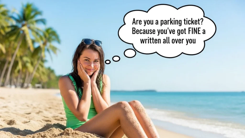 Cheesy Beach Pick Up Lines