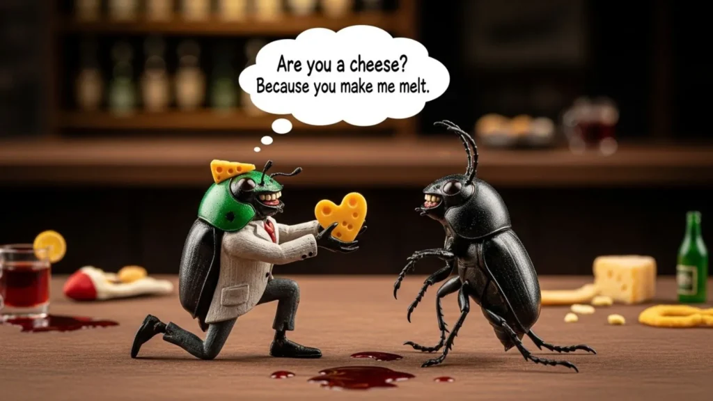 Cheesy Beetle Pick Up Lines