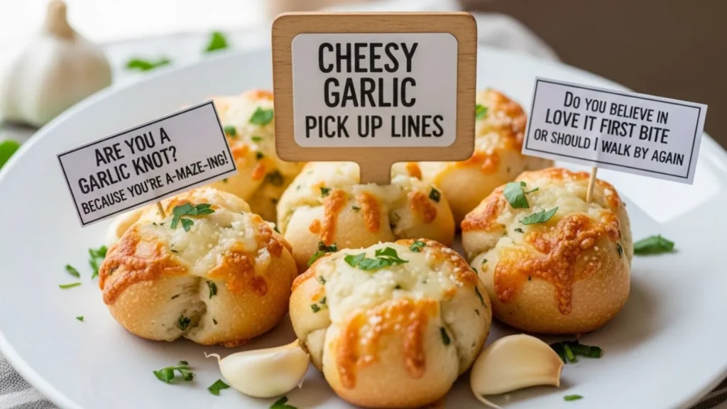 Cheesy Garlic Pick Up Lines