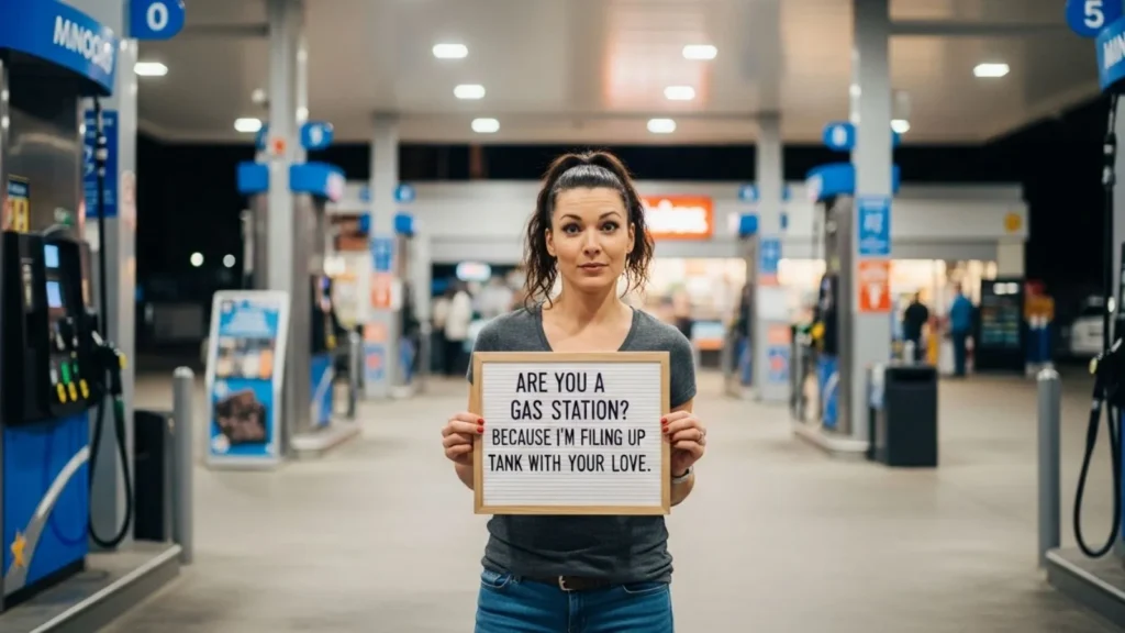 Clean & Safe Gas Pick Up Lines