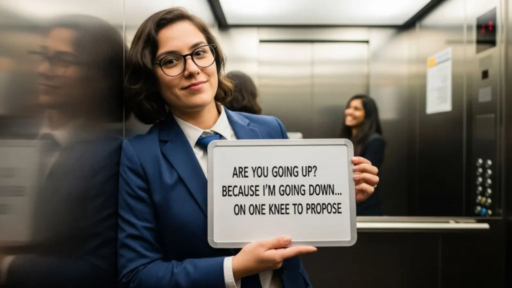 Clever Elevator Pick Up Lines