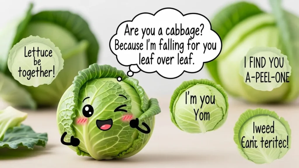 Cute & Flirty Cabbage Pick Up Lines