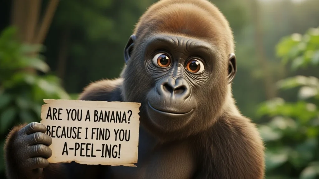 Cute Gorilla Pick Up Lines for 2026