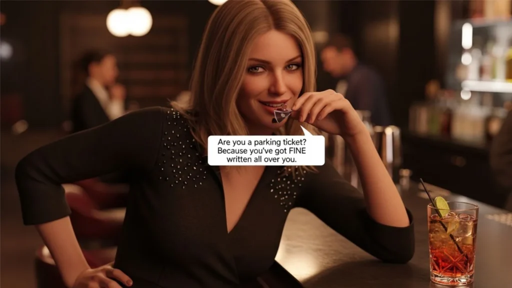 Doris Witty Pick Up Lines for Flirting