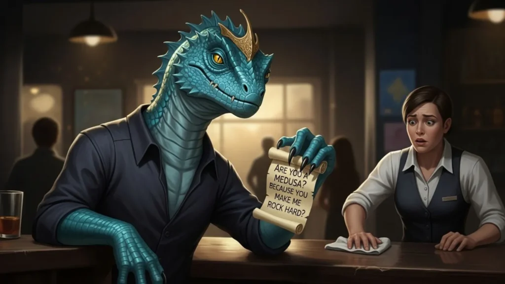 Dreadful Basilisk Pick Up Lines