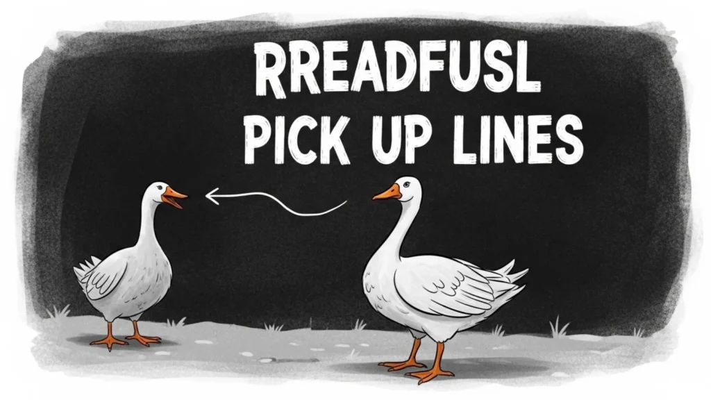 Dreadful Goose Pick Up Lines