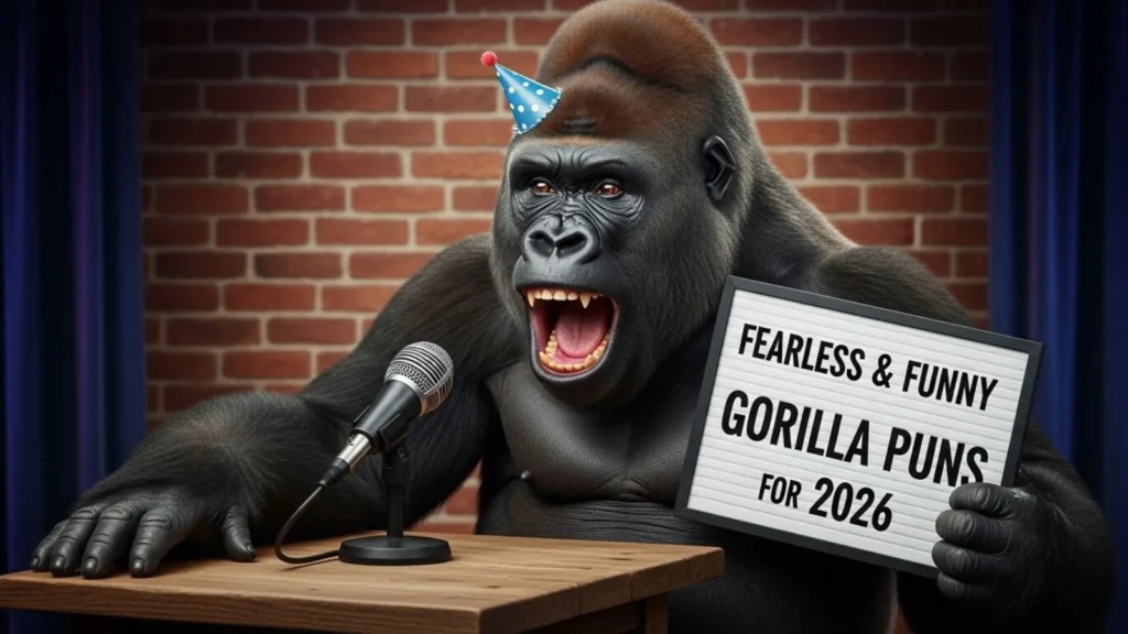 Fearless & Funny Gorilla Puns for 2026