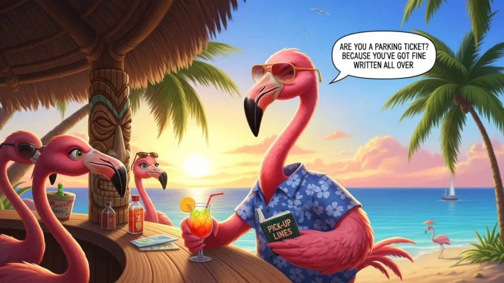 Fearless Funny Flamingo Pick Up Lines