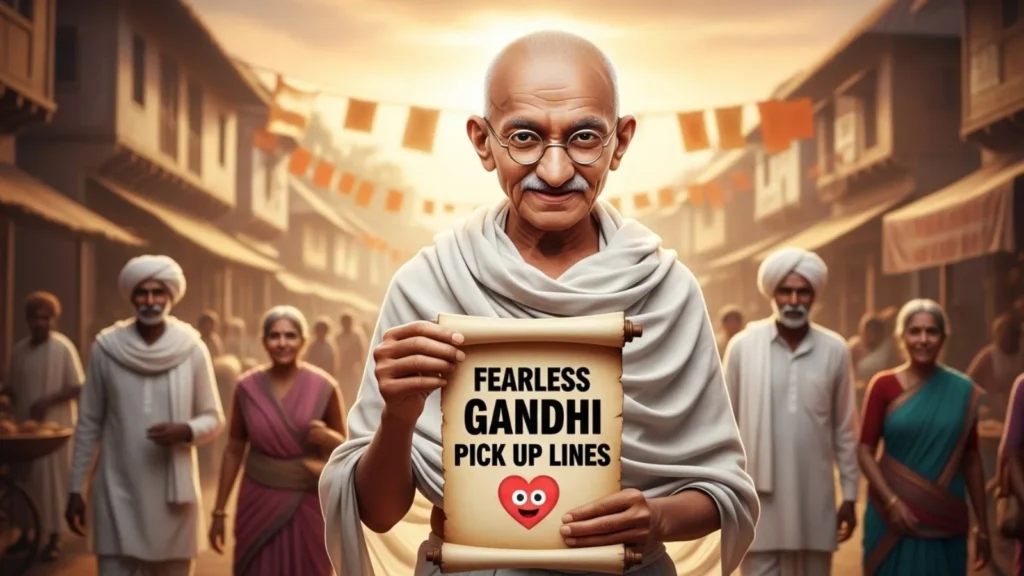 Fearless Gandhi Pick Up Lines