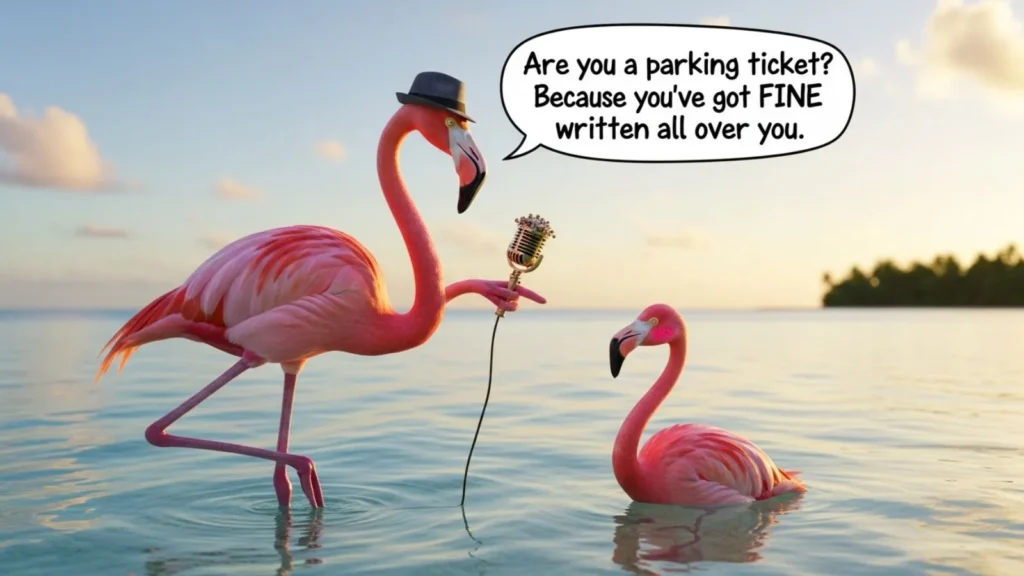 Funny Flamingo Pick Up Lines