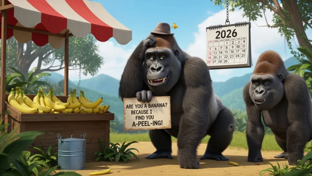 Funny Gorilla Pick Up Lines for 2026