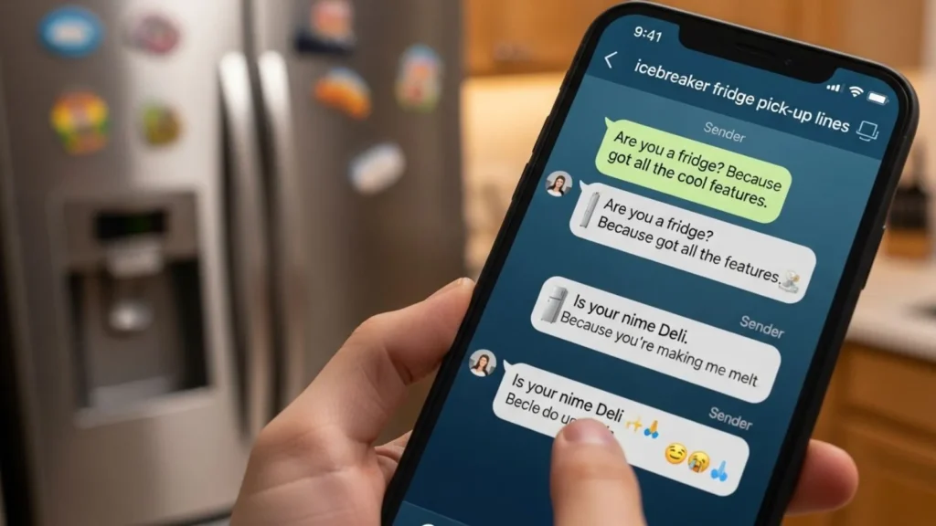 Icebreaker Fridge Pick Up Lines for First Messages