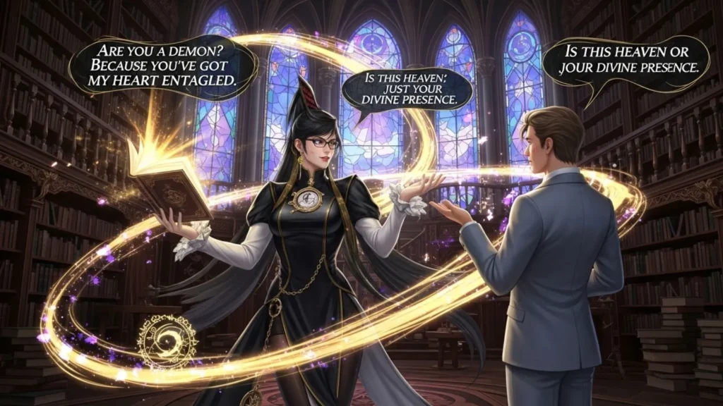 Magical Bayonetta Style Pick Up Lines